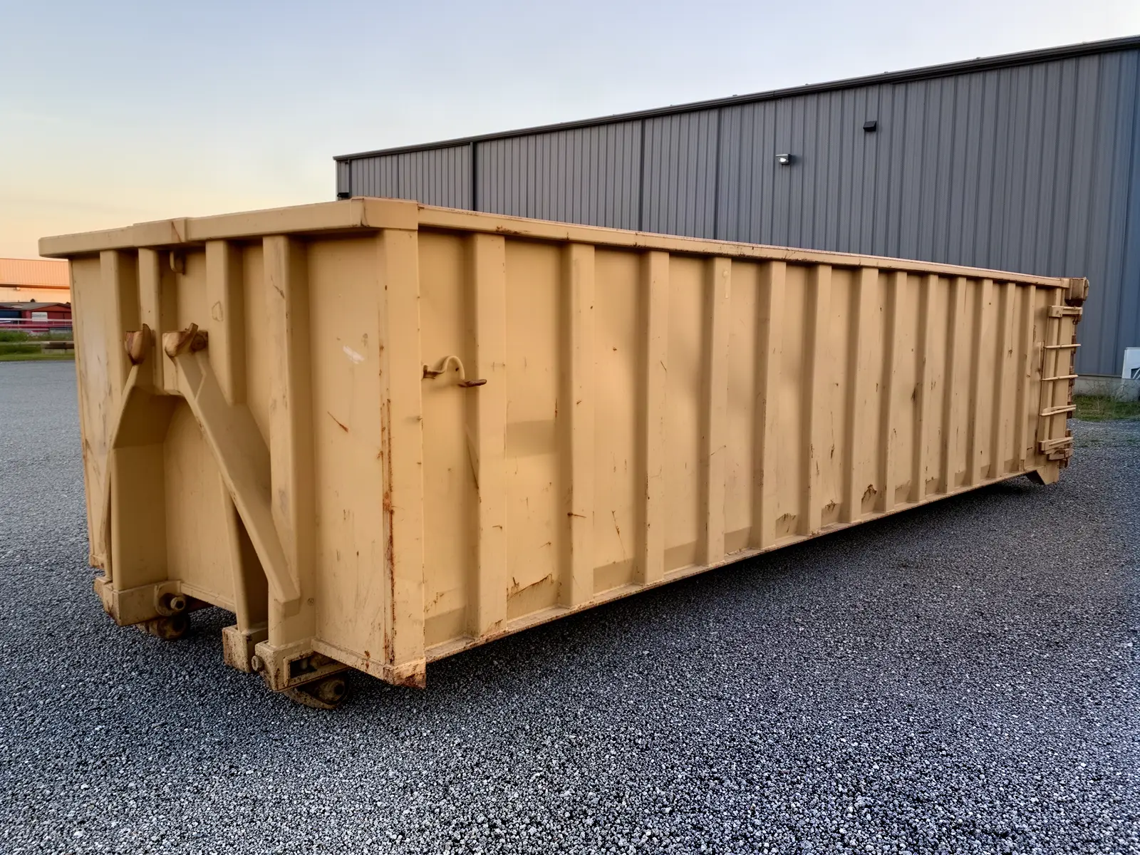 Roll-off dumpster from Straight Line Dumpster Rental in Richardson, TX